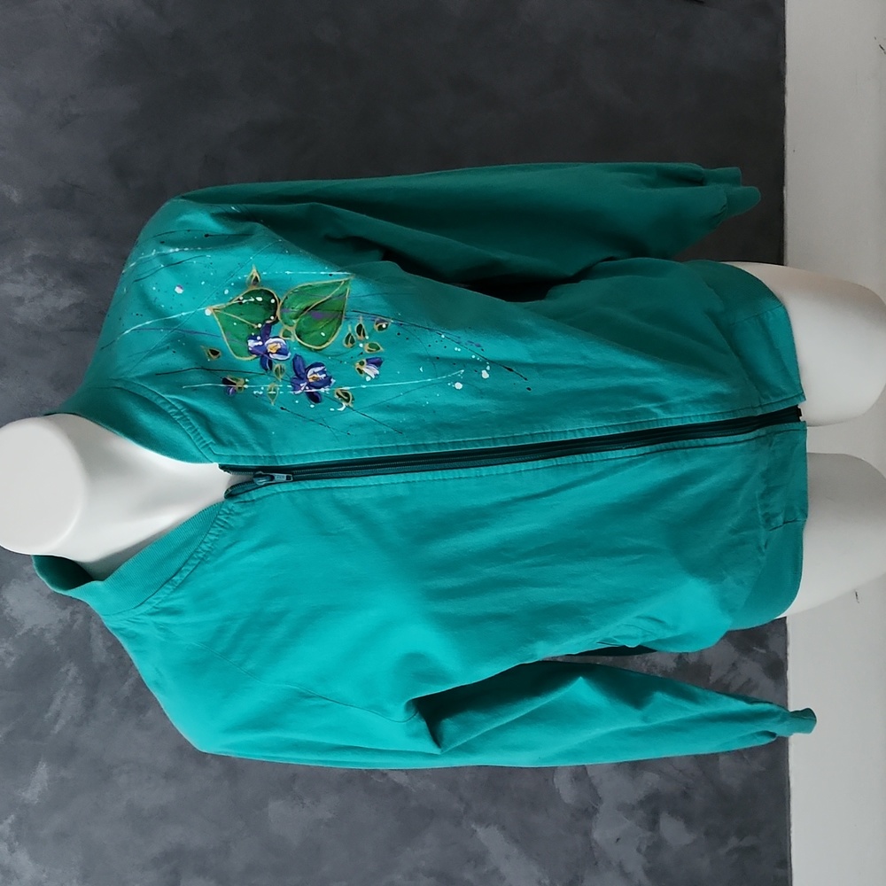 Quitman USA Handpainted Light Jacket Sz Small